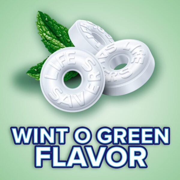 LIFE SAVERS Mints, Bulk Hard Candy Wint-O-Green Breath Mints, 44.93 oz Party Size - Image 4