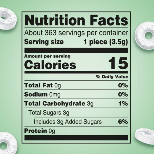 LIFE SAVERS Mints, Bulk Hard Candy Wint-O-Green Breath Mints, 44.93 oz Party Size - Image 2
