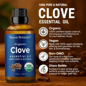 Organic Clove Essential Oil 30 ml – Pure, Natu...
