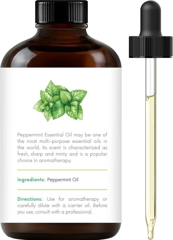 Handcraft Blends Peppermint Essential Oil - Huge 4 Fl Oz - 100% Pure and Natural - Premium Grade Essential Oil for Diffuser and Aromatherapy, and DIY Soap Making - Image 3