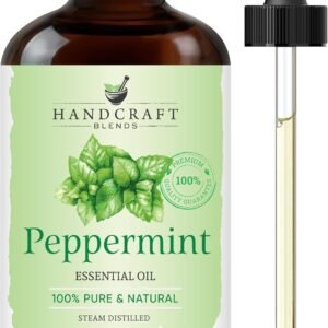 Handcraft Blends Peppermint Essential Oil - Huge 4 Fl Oz - 100% Pure and Natural - Premium Grade Essential Oil for Diffuser and Aromatherapy, and DIY Soap Making