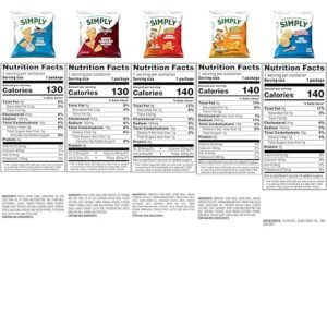 Simply, Variety Pack Snacks, 0.875 Ounce (Pack of 36)