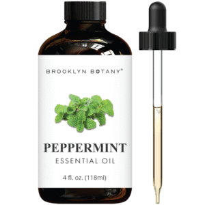 Brooklyn Botany Peppermint Essential Oil – Huge 4 Fl Oz – 100% Pure and Natural – Premium Grade with Dropper – for Aromatherapy and Diffuser