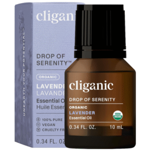 Cliganic Organic Lavender Essential Oil – 100% Pure Natural Undiluted, for Aromatherapy Diffuser | Non-GMO Verified (Packaging May Vary)