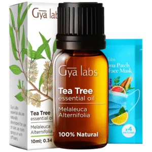 Gya Labs Australian Tea Tree Essential Oil for Skin - 0.34 Fl Oz - 100% Pure Natural Melaleuca Tea Tree Oil for Hair, Face, & Toenail, Piercings Scalp & Candle Making Scent