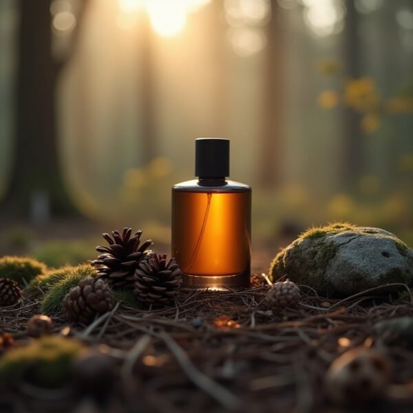 Woody Whisper a luxurious perfume bottle