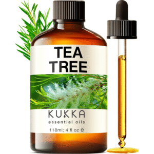 KUKKA essential oils 100% Pure & Natural Tea Tree Oil for Skin, Hair, Toenails, Aromatherapy, & Soap Making Scent (4 fl oz/118 ml)